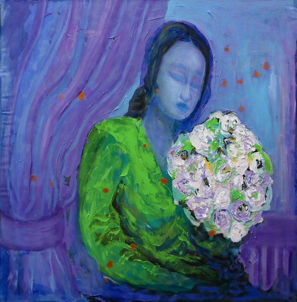 Enotie Paul Ogbebor - Bouquet of Flowers (White Rose)